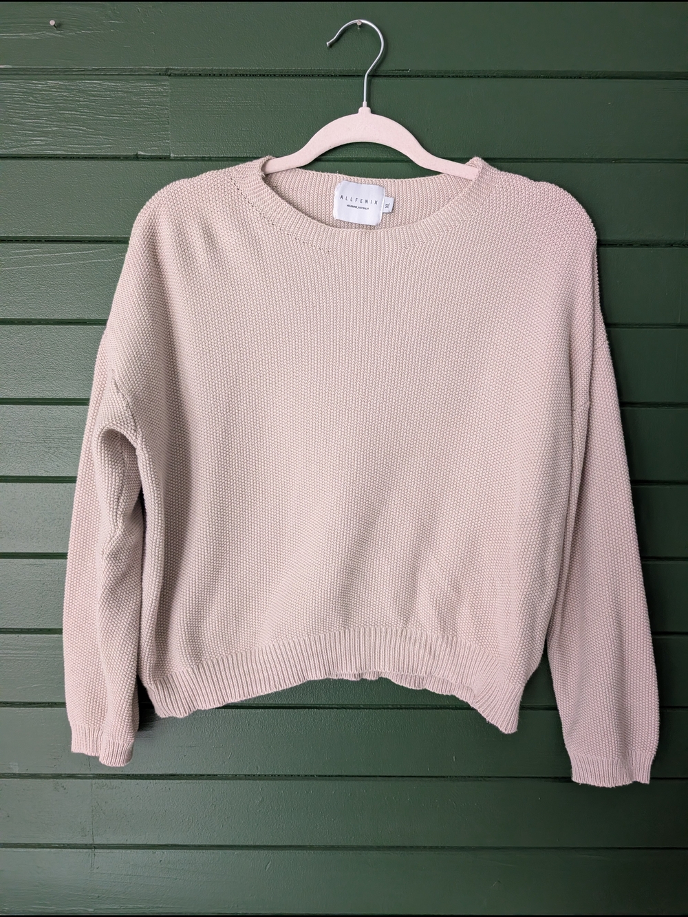 100% Cotton Women's Grey Crewneck Sweater